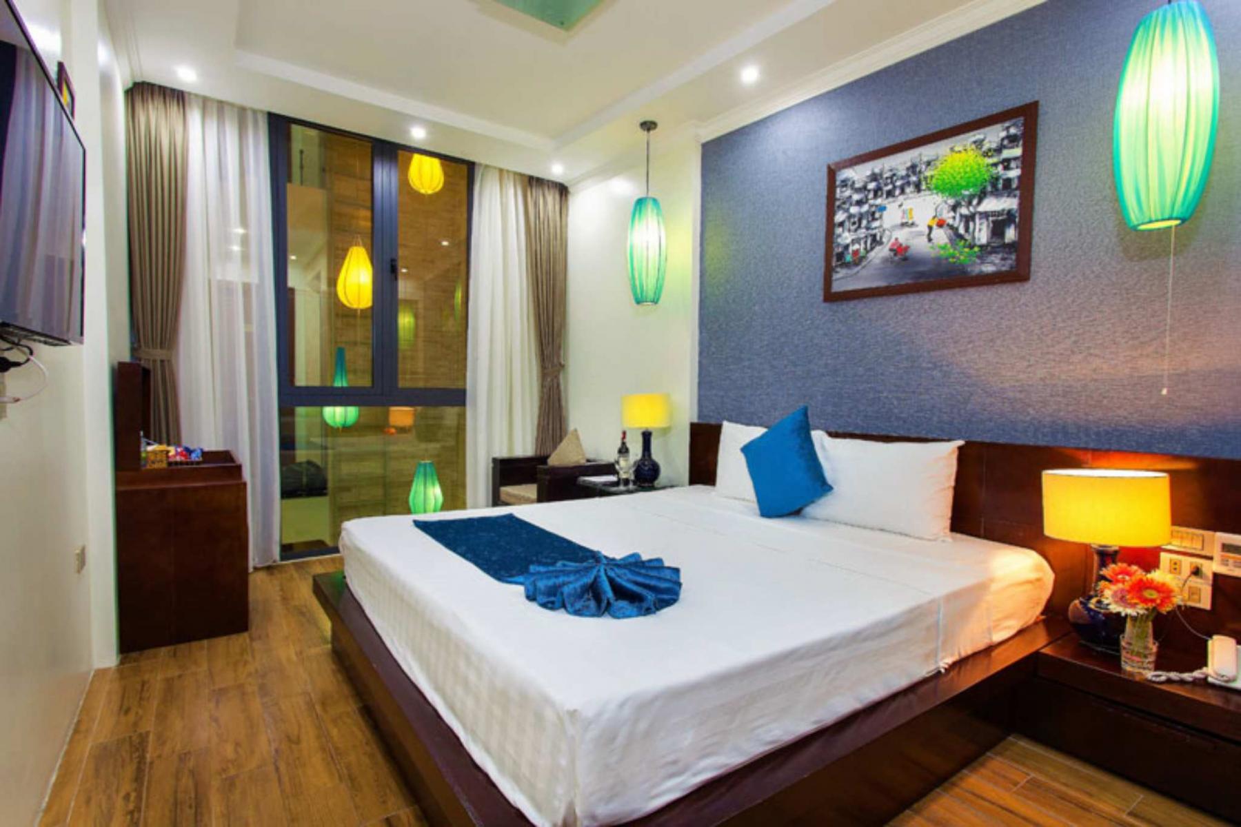 Phòng deluxe giường đôi của Hanoi Bella Rosa Suite 